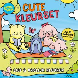 Cute kleurboek met alcoholmarkers