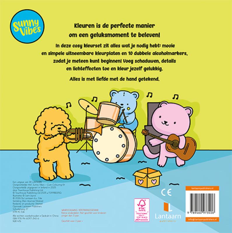 Cute kleurboek met alcoholmarkers