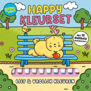 kleurboek met 10 alcoholmarkers – Sunny Vibes